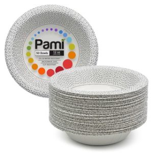 PAMI 12 OZ PAPER BOWL 50 CT 12/CS (FLECKED)