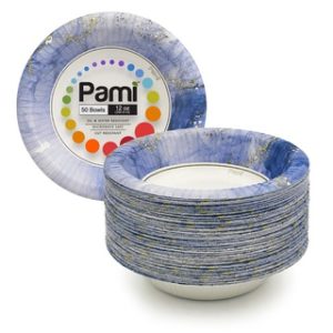 PAMI 12 OZ PAPER BOWL 50 CT 12/CS (SAPPHIRE MIST)
