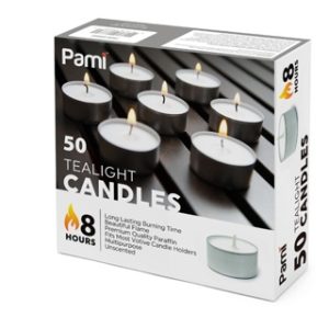 TEA LIGHT CANDLES 8 HR 50 CT 10