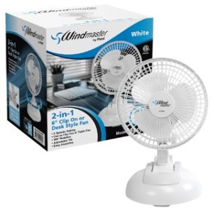 6"ETL CLIP-DESK COMBO FAN-WHITE 6