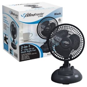 6"ETL CLIP-DESK COMBO FAN-BLACK 6