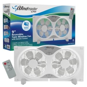 9"ETL TWIN FAN w/Remote, Cover & Screen 1