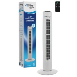 32"ETL TOWER FAN w/REMOTE-WHITE 1