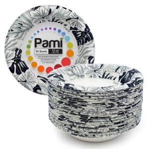 PAMI 12 OZ PAPER BOWL 50 CT 12/CS (VINTAGE FLOWER)