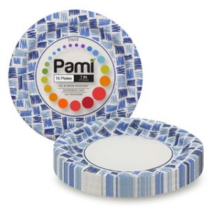 PAMI 7" PAPER PLATES 15 CT 32/CS (SCRIBBLE)