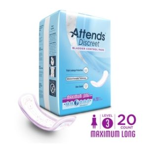 ATTENDS DISCREET MAXIMUM LONG PAD