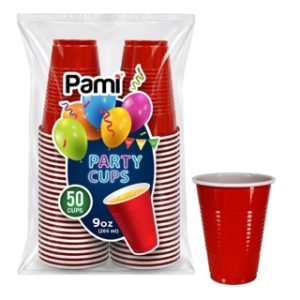 9 OZ PARTY CUP CO-EX RED 50 CT 12