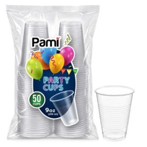 9 OZ PARTY CUP CO-EX CLEAR 50 CT 12