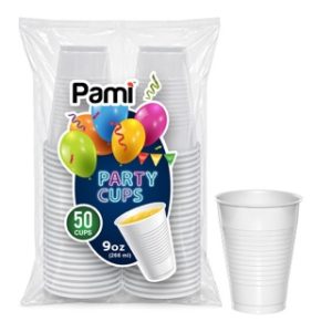 9 OZ PARTY CUP CO-EX WHITE 50 CT 12