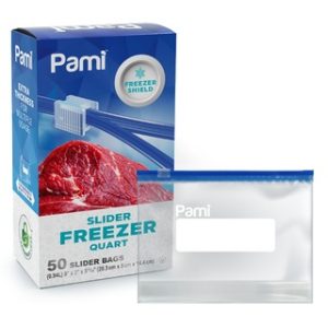 50ct  QUART SLIDER FREEZER BAG 12