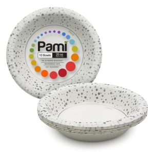 PAMI 20 OZ PAPER BOWL 10 CT 32/CS (SPECKLE SPOT)