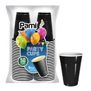 9 OZ PARTY CUP CO-EX BLACK 50 CT 12