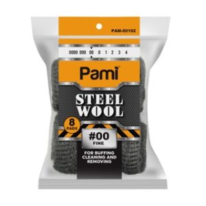 STEEL WOOL FINE #00 - 8 CT 15/CS