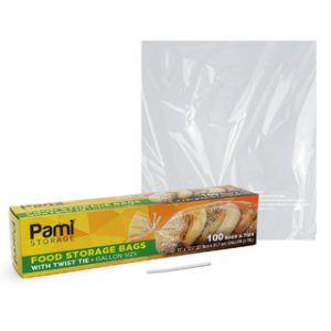 100ct GALLON TWIST-TIE STORAGE BAG 12
