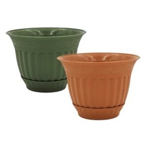 6" PLANTER & SAUCER - ASST 48