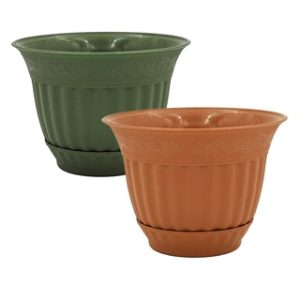8" PLANTER & SAUCER - ASST 48