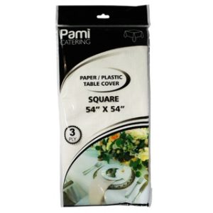 TABLE COVER 54 X 54 WHITE