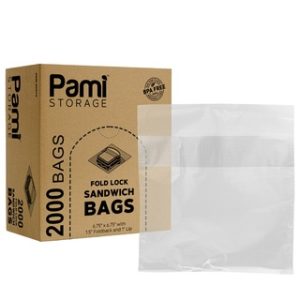 BAGS SANDWICH PLASTIC 3/2000/CS