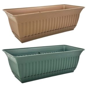 19" HAMPTON WINDOW BOX PLANTER    - ASST 12
