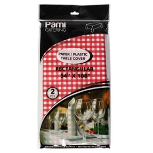 TABLE COVER 54X108 GINGHAM
