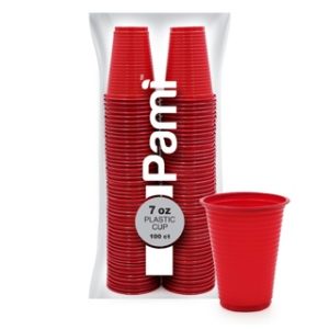 CUP 7 OZ RED 100 CT 12