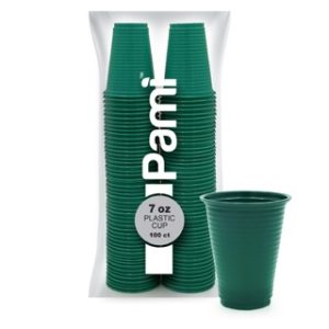 CUP 7 OZ GREEN 100 CT 12