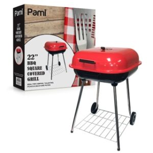 22" SQ COVERED GRILL wWHEELS 1