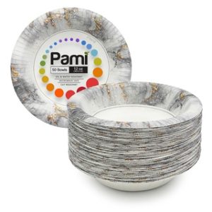 PAMI 12 OZ PAPER BOWL 50 CT 12/CS (SMOKY GOLD)