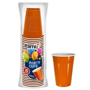 12 OZ PARTY CUPS CO EX ORANGE 30 CT 12