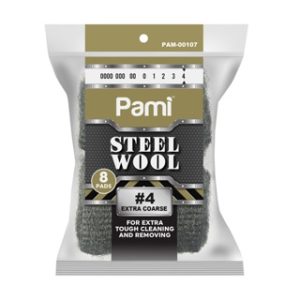 STEEL WOOL EXTRA COARSE #4 - 8 CT 15/CS