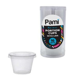 CUP PORTION 4 OZ W/LID 16 CT 48