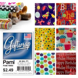 25SF X 30" ALL OCCASION GIFT WRAP ASST 66
