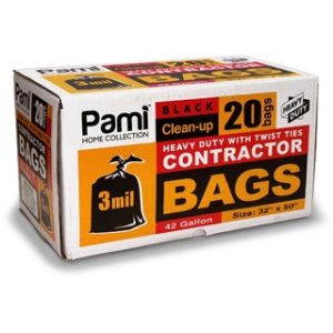 CONTRACTOR BAGS 32"X50" 42 GAL 20 CT