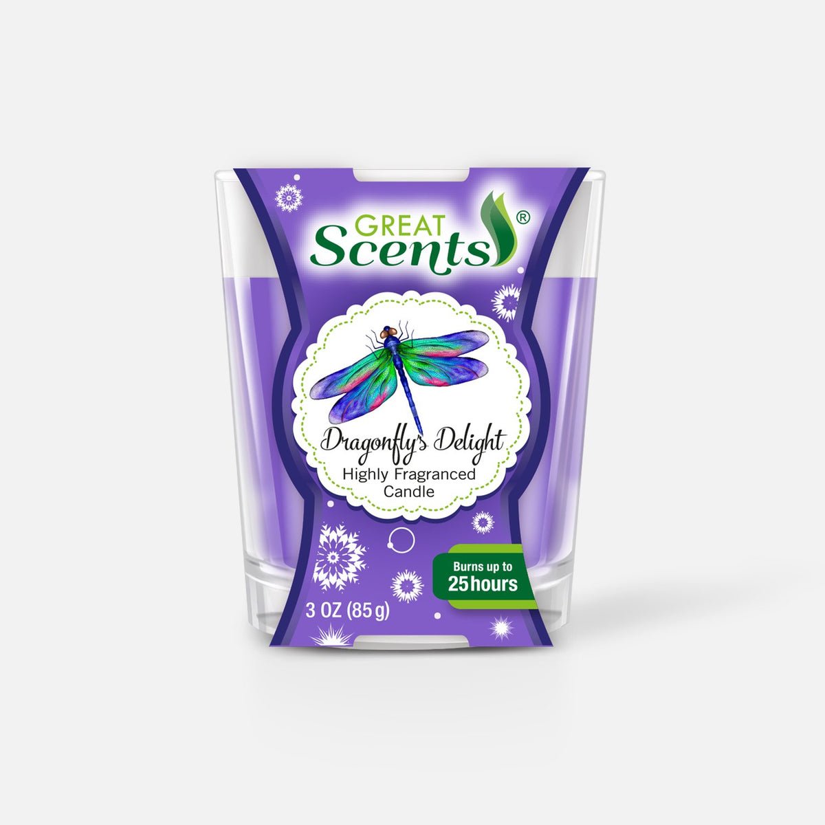3oz SCENTED CANDLE - DRAGONFLY?S DELIGHT - 12