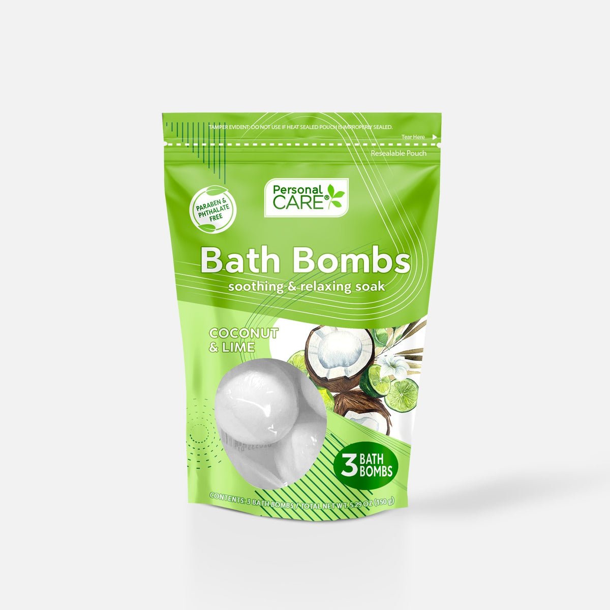 3ct BATH BOMBS - COCONUT & LIME -12