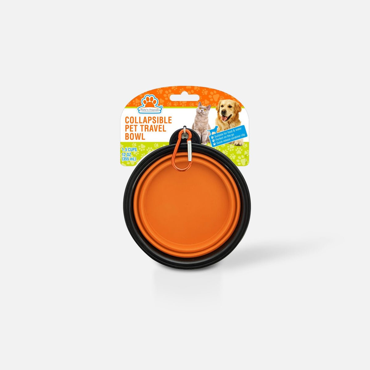1ct ADJ DOG TRAVEL BOWL 12