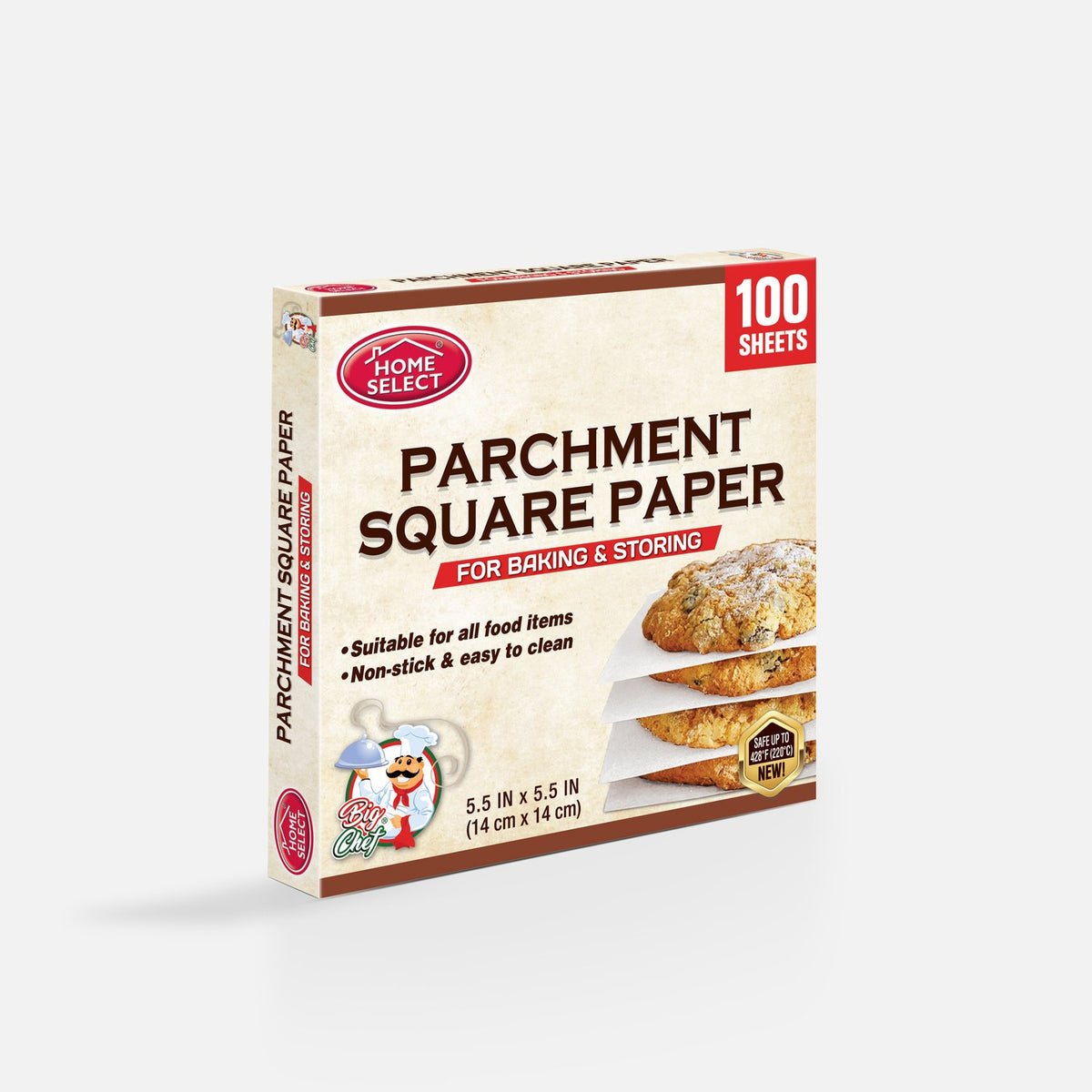 100ct PARCHMENT PAPER - SQUARES 12