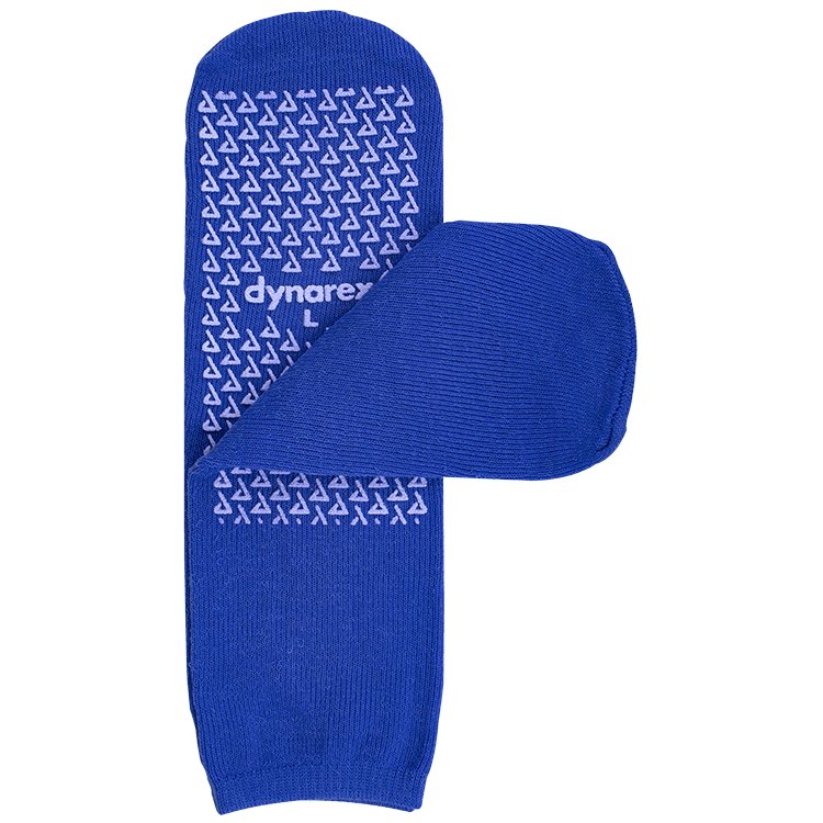 SLIPPER SOCKS (LARGE) SKY BLUE