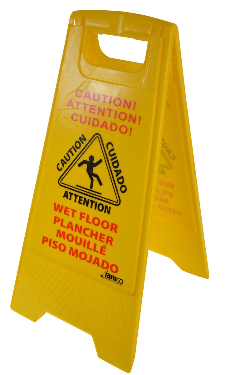 FLOOR SIGN CAUTION WET FLOOR