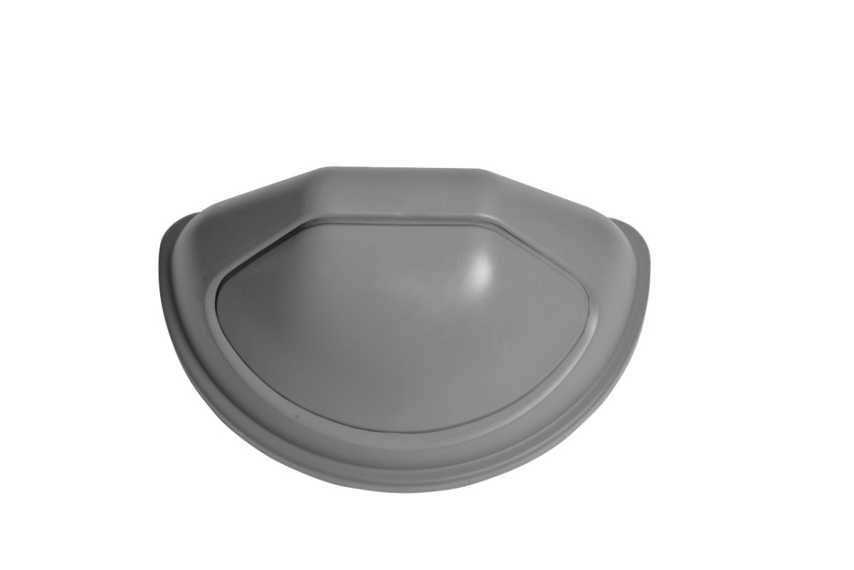 LID FOR 23 GAL HALF RD RECT GARBAGE W/SPRING (GREY)