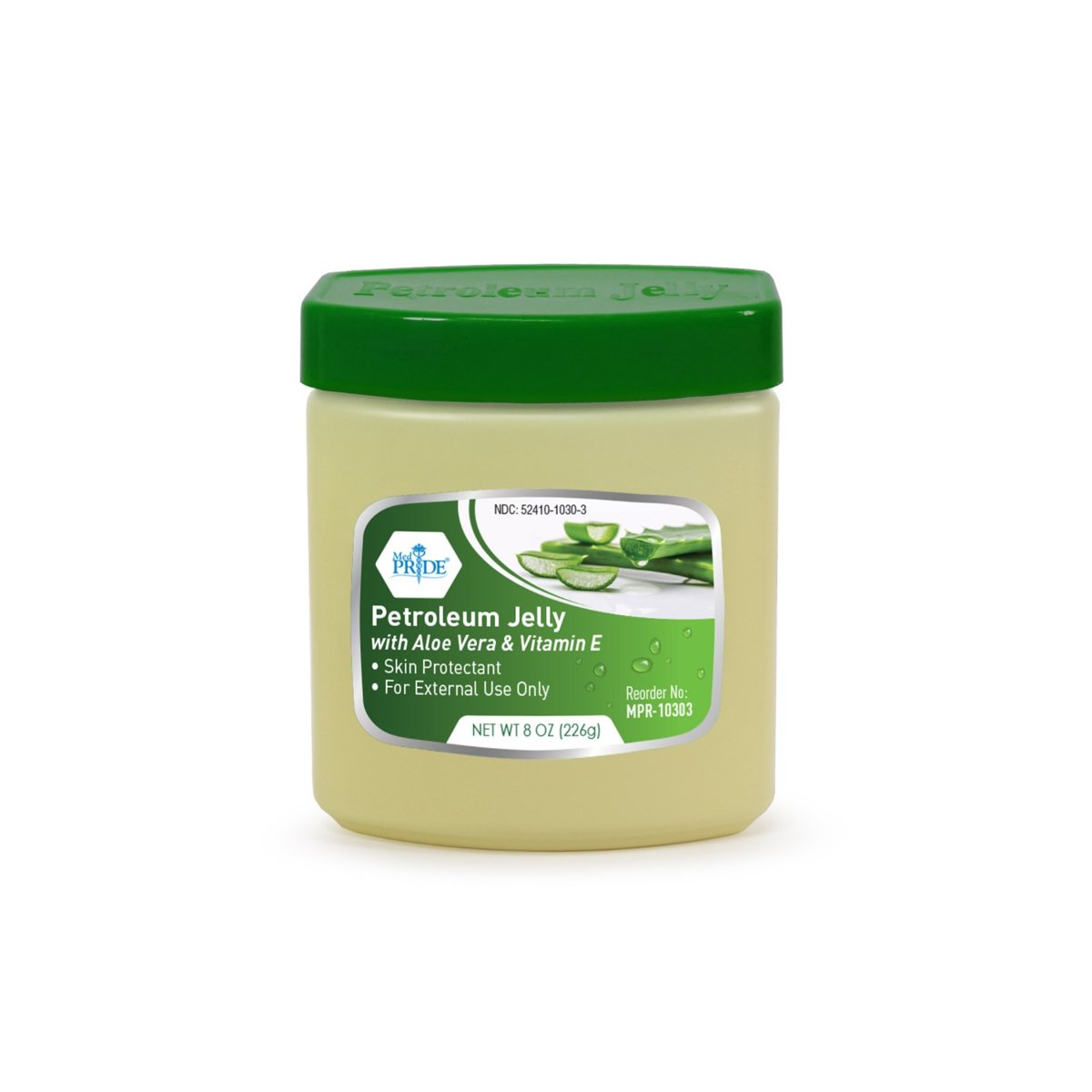 8oz PETROLEUM JELLY - ALOE VERA 24/Cs
