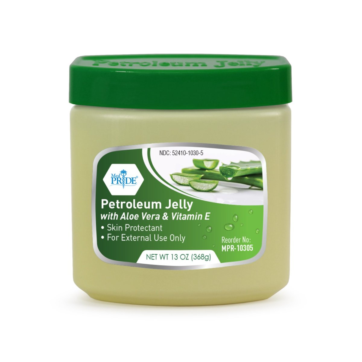 13oz PETROLEUM JELLY - ALOE VERA 24/Cs