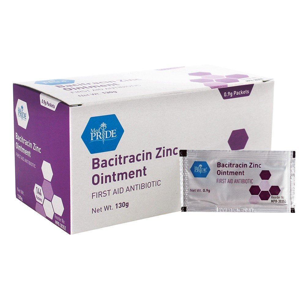 BACITRACIN ZINC - .9g FOIL PACKETS- 12/144/cs.