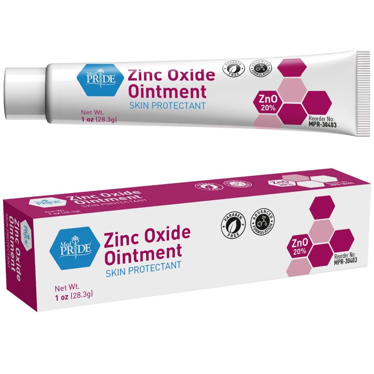 ZINC OXIDE - 1 OZ. TUBE - 72/cs.