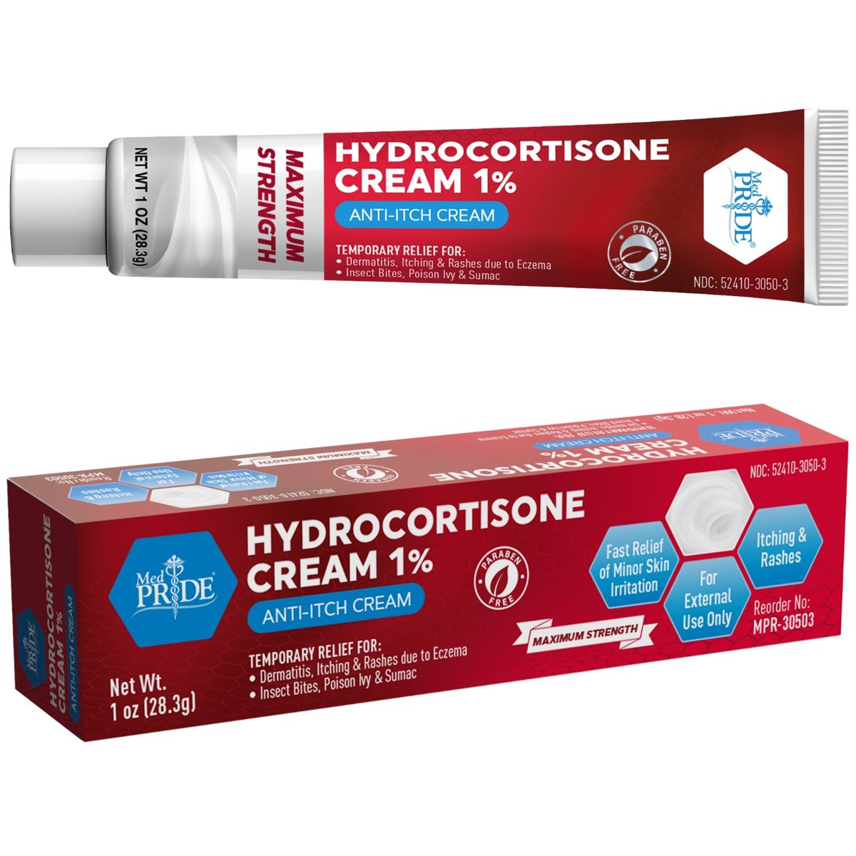 HYDROCORTISONE CREAM - 1oz. TUBE - 72/cs.
