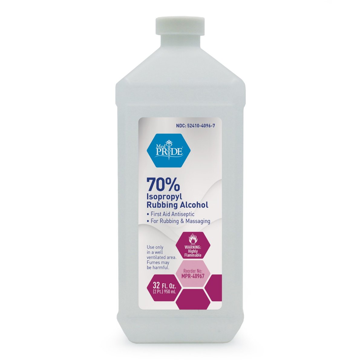 MEDPRIDE 32oz 70% ALCOHOL 12