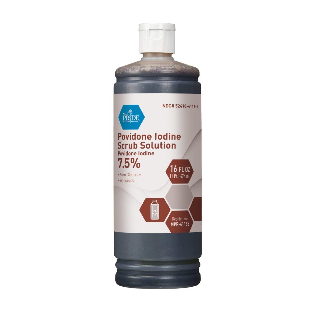 POVIDONE IODINE SCRUB SOLUTION 16 OZ. (24/CS)