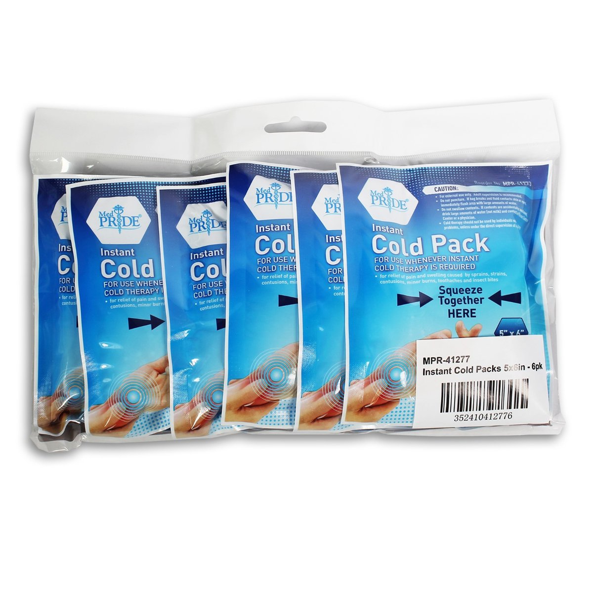 INSTANT COLD PACK 5"X6" 6/PK