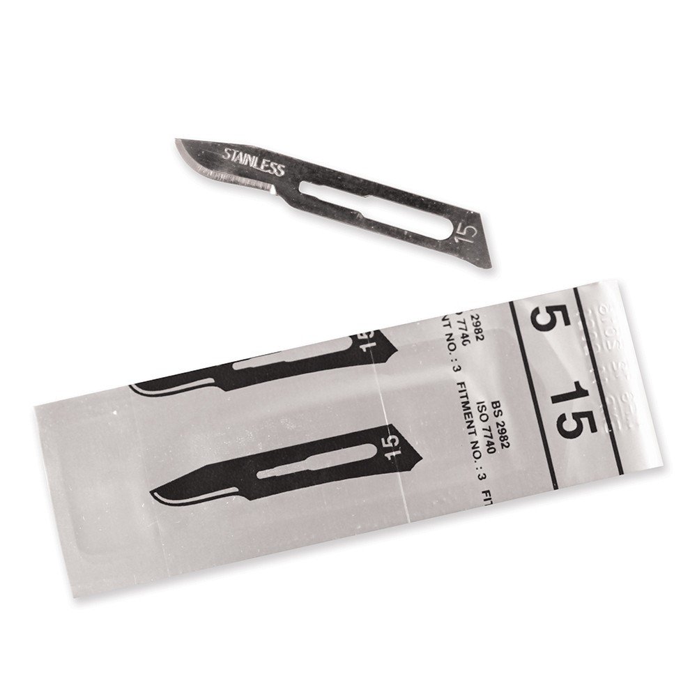 SURGICAL BLADES - STAINLESS-STRL#15- 1/100 Bx