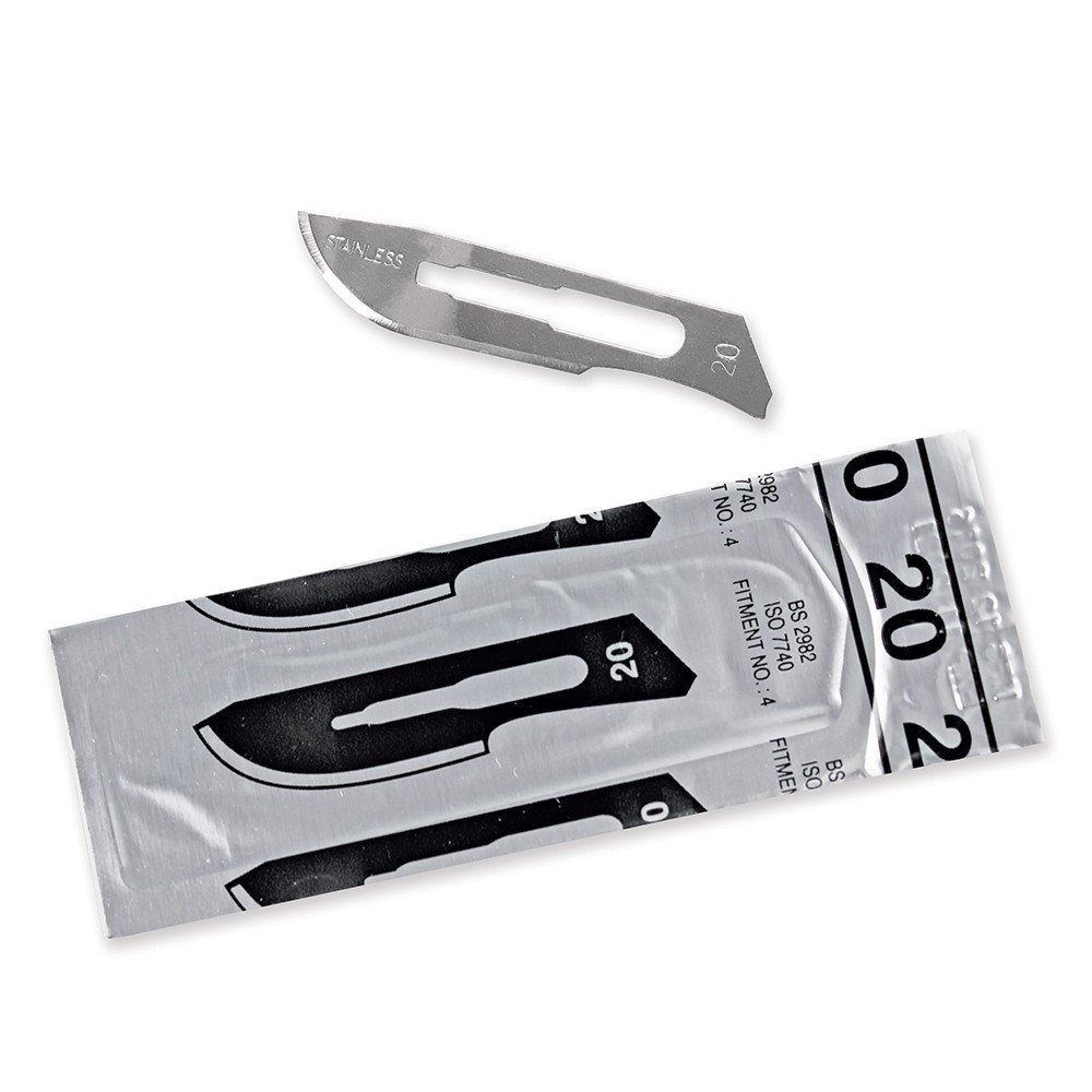SURGICAL BLADES - STAINLESS-STRL#20- 1/100 Bx